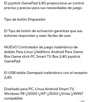 Mandod inalámbrico 2,4Ghz