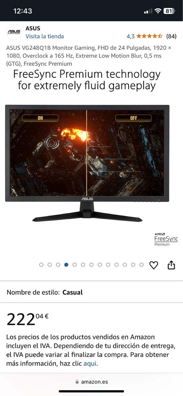 Monitor Asus VG248Q1B
