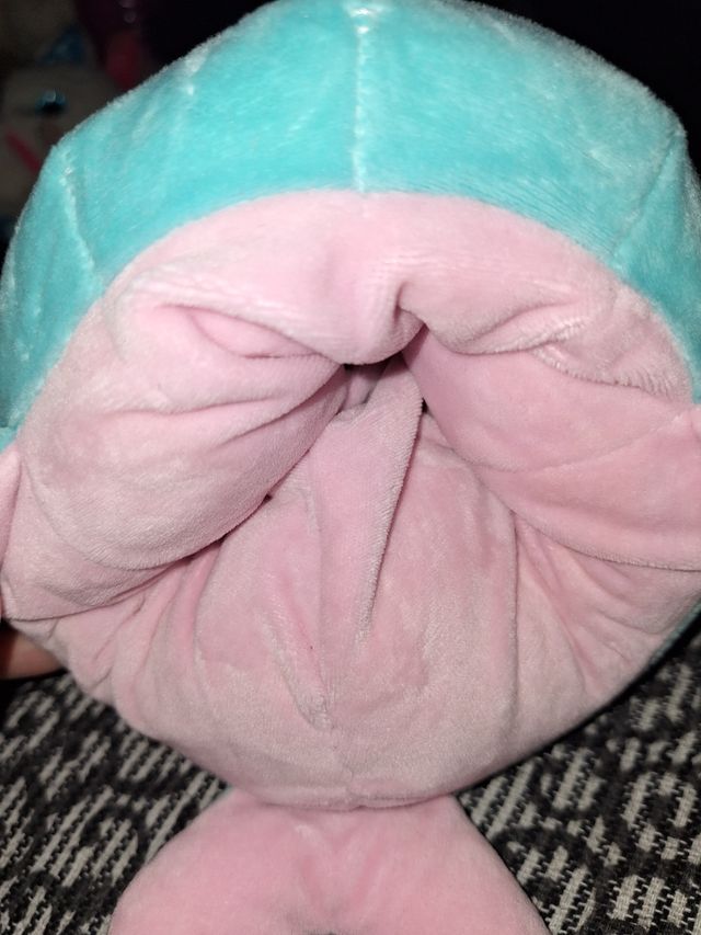 Peluche unicornio ballena azul