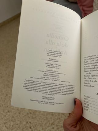 Comedia De La Olla. Anfitrion. Clasicos Universale