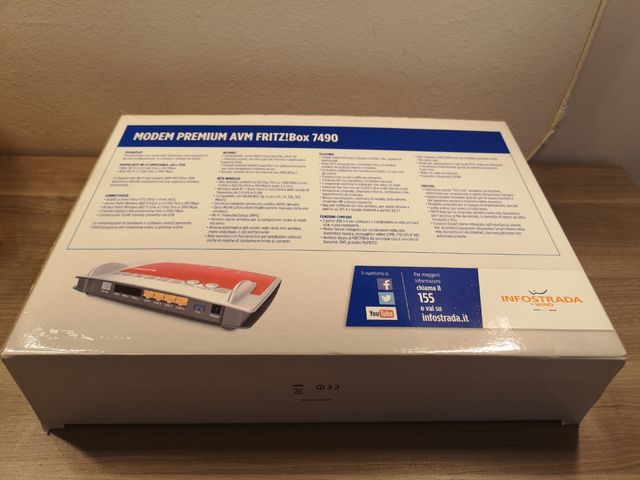 Router modem Fritz 7490 wind edition