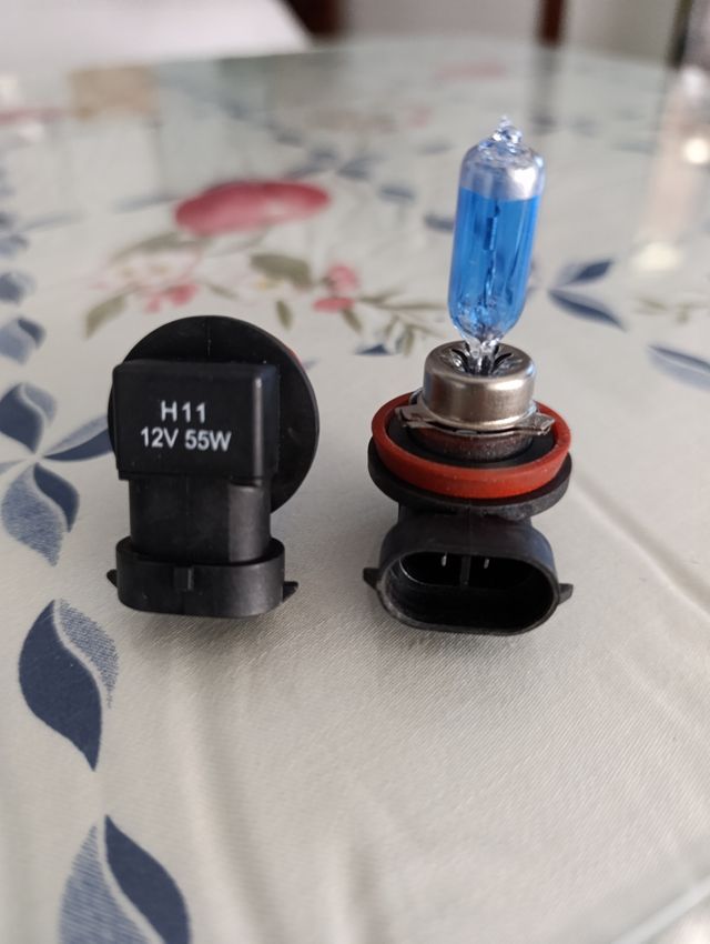 2 lamparas H11 blancas 55W