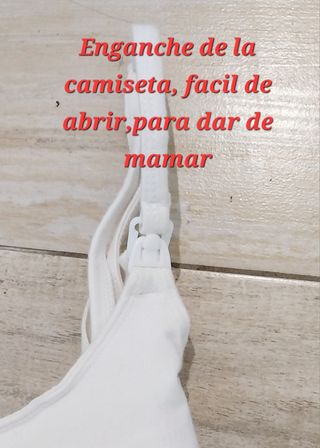 Sujetador y camiseta,lactancia