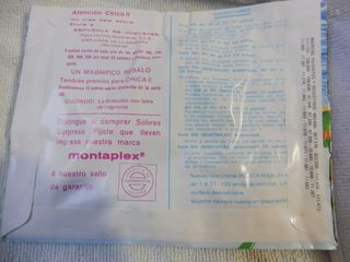 Sobre cerrado Monta-Man extra nº 28, Montaplex