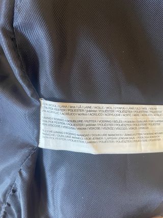 Abrigo mango lana