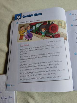 Lengua 1. Cuaderno 3. Cuadrícula.