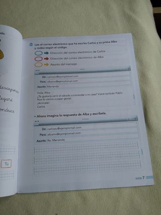 Lengua 1. Cuaderno 3. Cuadrícula.