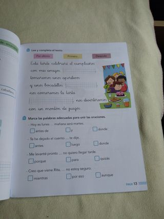 Lengua 1. Cuaderno 3. Cuadrícula.
