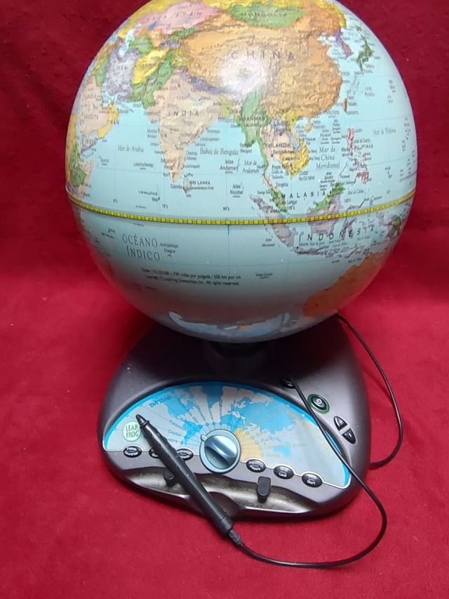 Globo terráqueo interactivo.