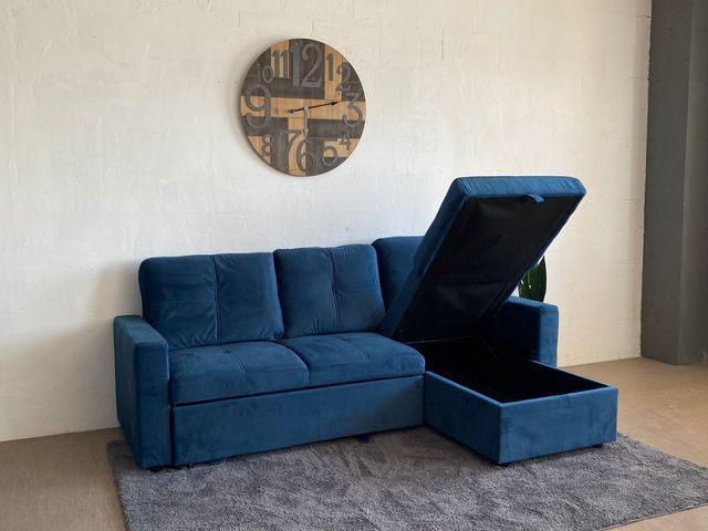 nuevo sofa chaislongue cama+arcon