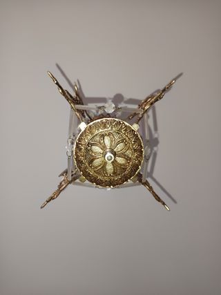 Lámpara de techo con lágrimas de cristal