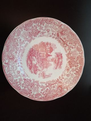 Plato antiguo porcelana