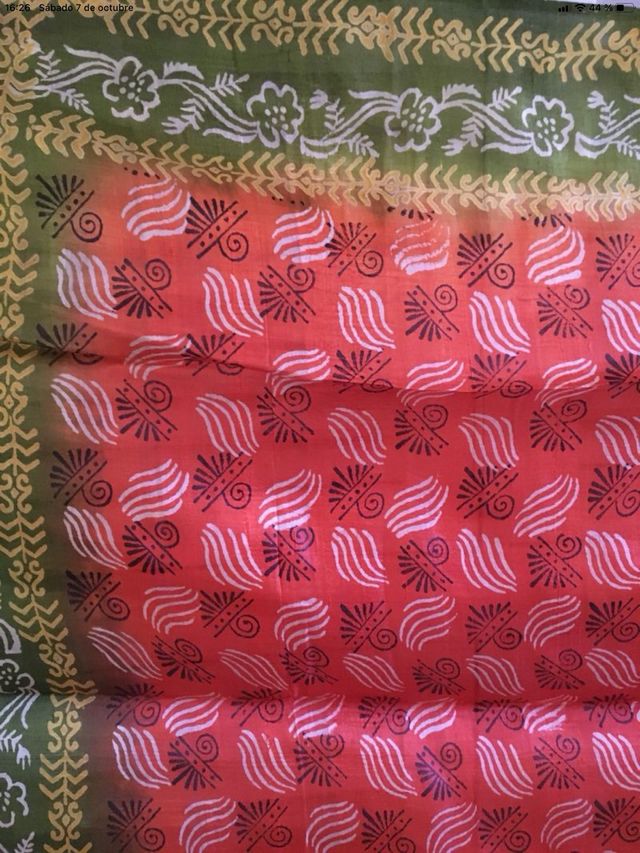 Sari de seda natural india