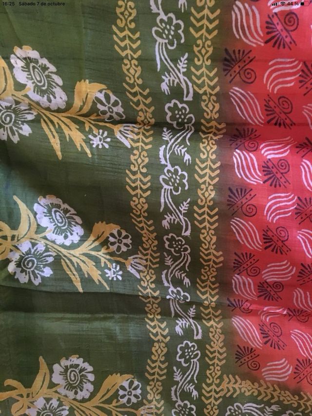 Sari de seda natural india