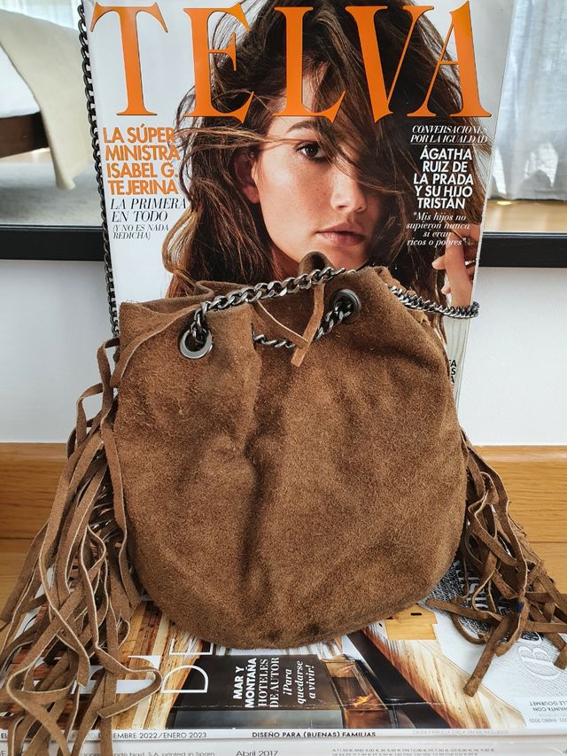 Bolso ante flecos
