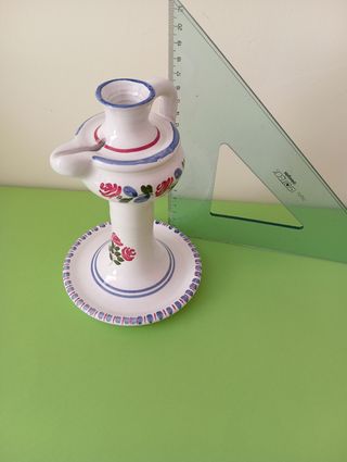 Porta candela ceramica vintage