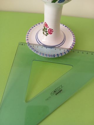 Porta candela ceramica vintage