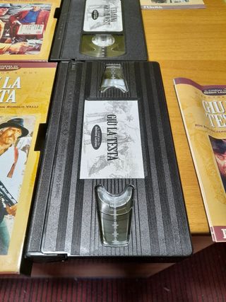 LOTTO DI 3 VHS FILM WESTERN SERGIO LEONE