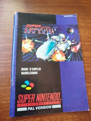 Manual R-Type Super Nintendo Snes pal Fr