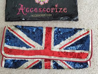 Bolso lentejuelas bandera UK