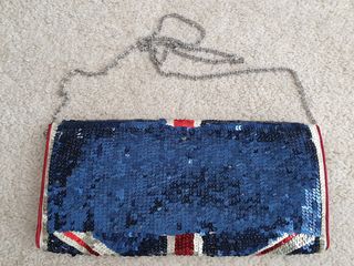 Bolso lentejuelas bandera UK