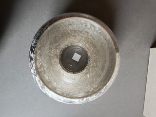 Vase brushed with silver