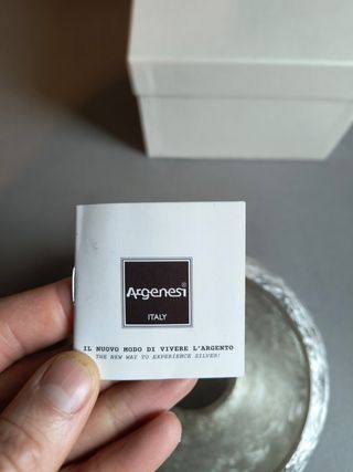 Vase brushed with silver