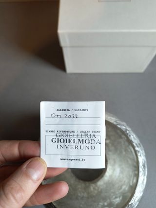 Vase brushed with silver