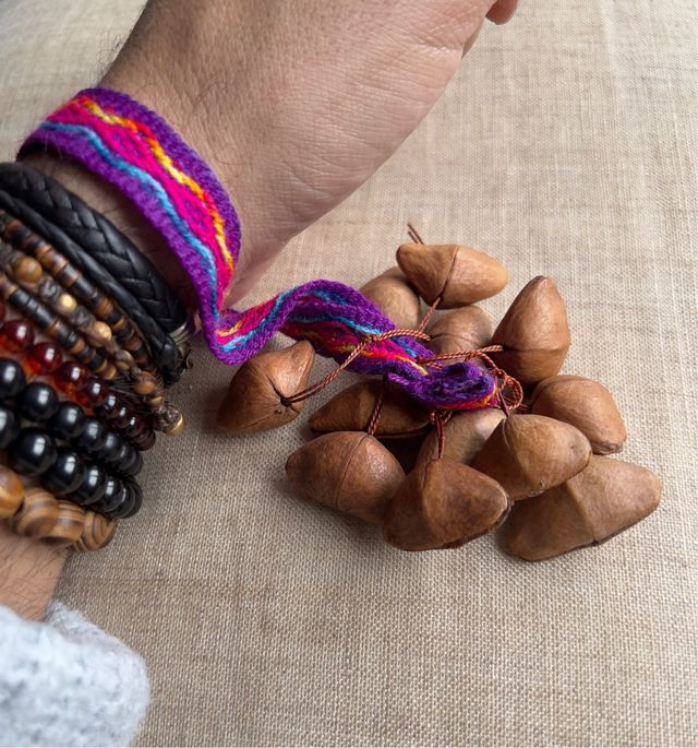 Sonaja semillas para muñeca o tobillo