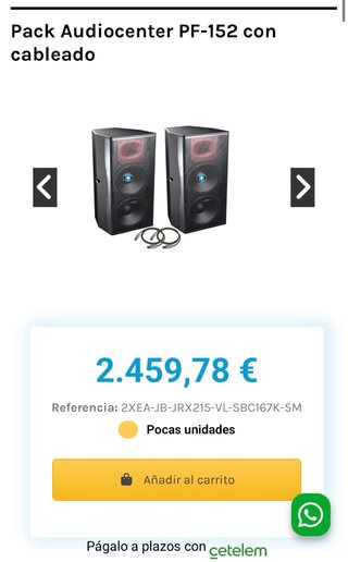 2 Altavoces Audiocenter PF152  Wharfedale C