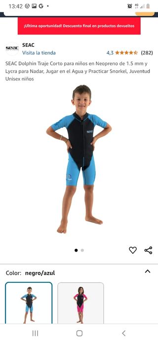 Neopreno niño Seac 13 años