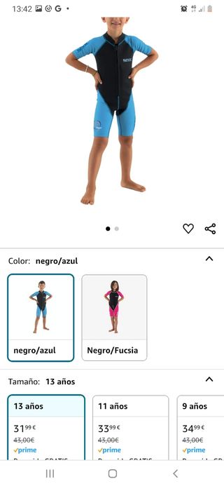 Neopreno niño Seac 13 años