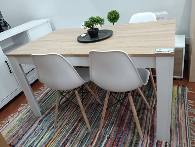Oferta!!! Mesa con 4 sillas estilo nórdico