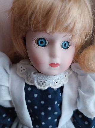 Rara bambola di porcellana vintage 30cm