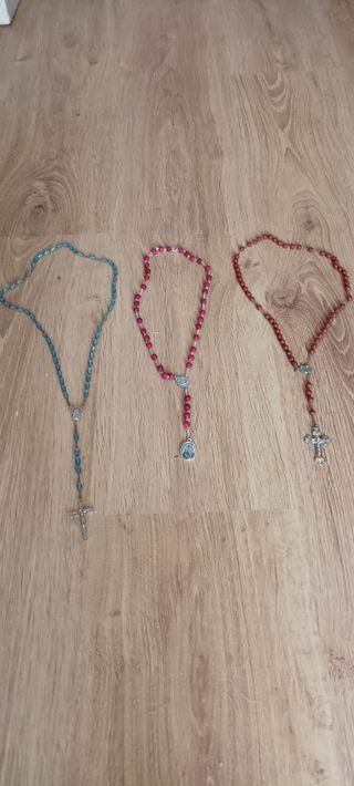 Colección 3 rosarios diferentes
