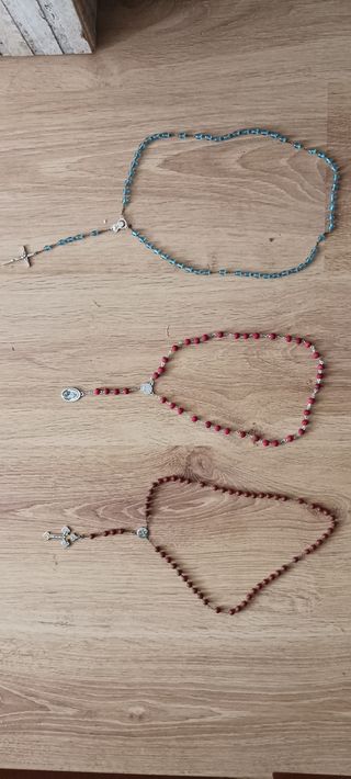 Colección 3 rosarios diferentes