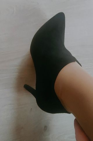 Botines NUEVOS zapatos tacón negros 38
