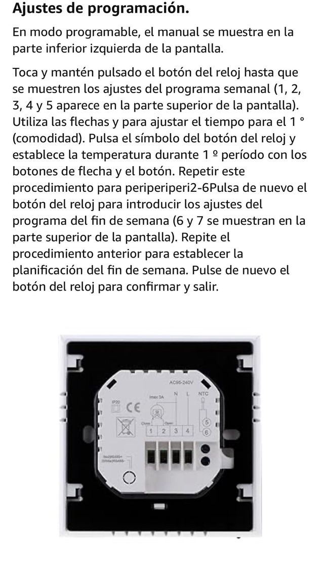 Termostato Wifi para caldera