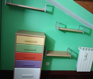 Cama nido +sinfonier +baldas de madera