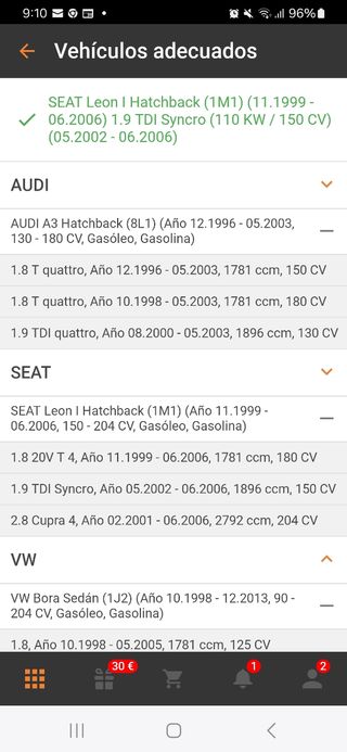 Amortiguadores y muelles koni seat,audi,volkswagen