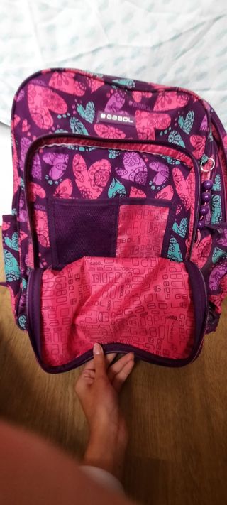 Mochila colegio niña, muy buena calidad, poco uso