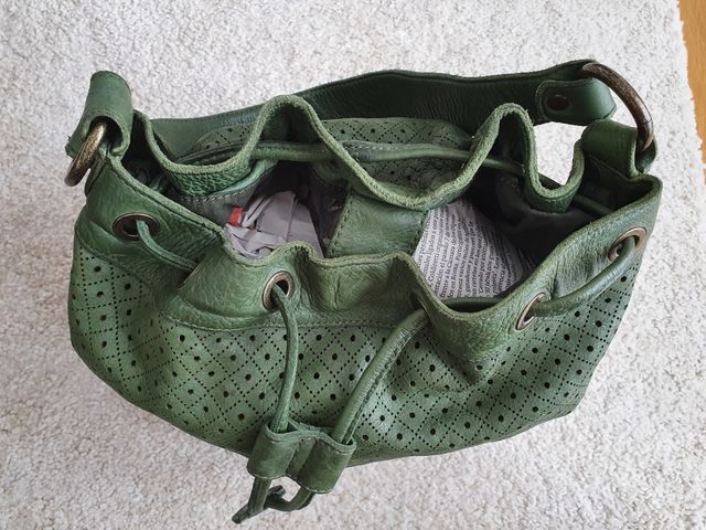 Bolso piel Ubrique color verde