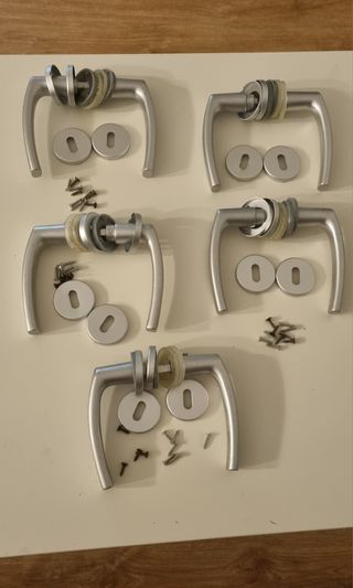 5 copie di maniglie porte interne in alluminio