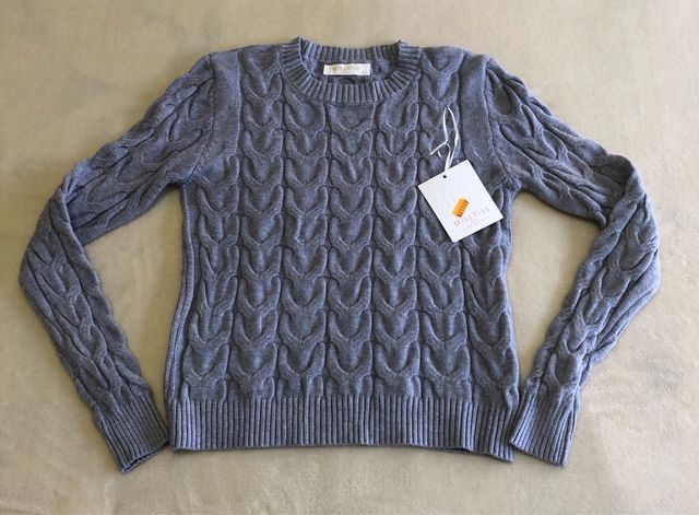 Jerdey gris trenzado de Miss Kiss talla única
