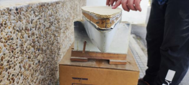 Barco grande  sin terminar 