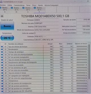 Disco Duro HDD 500gb Thosiba SATA