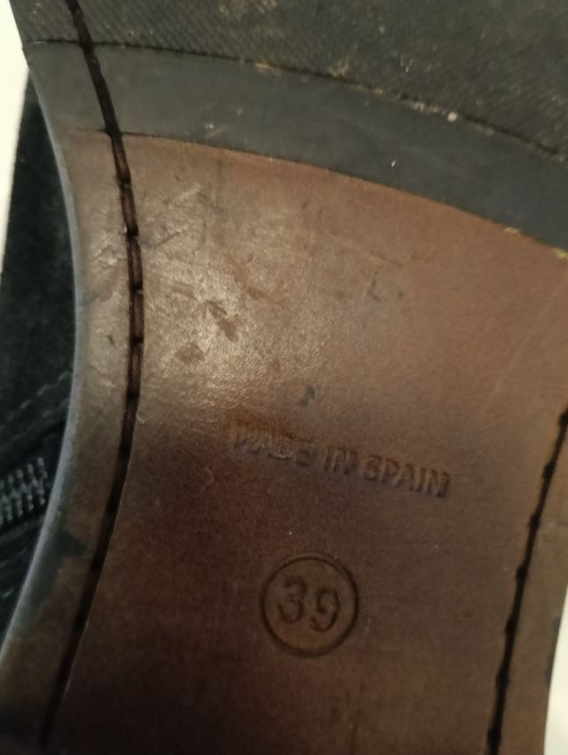 Botín mujer serraje negro 39.