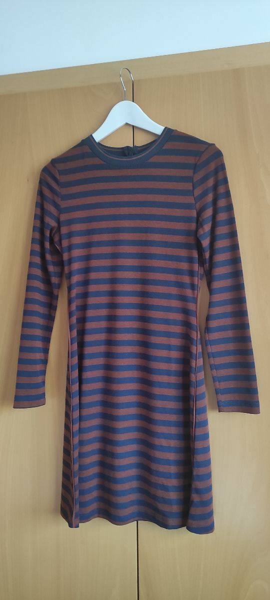 Vestido invierno a rayas