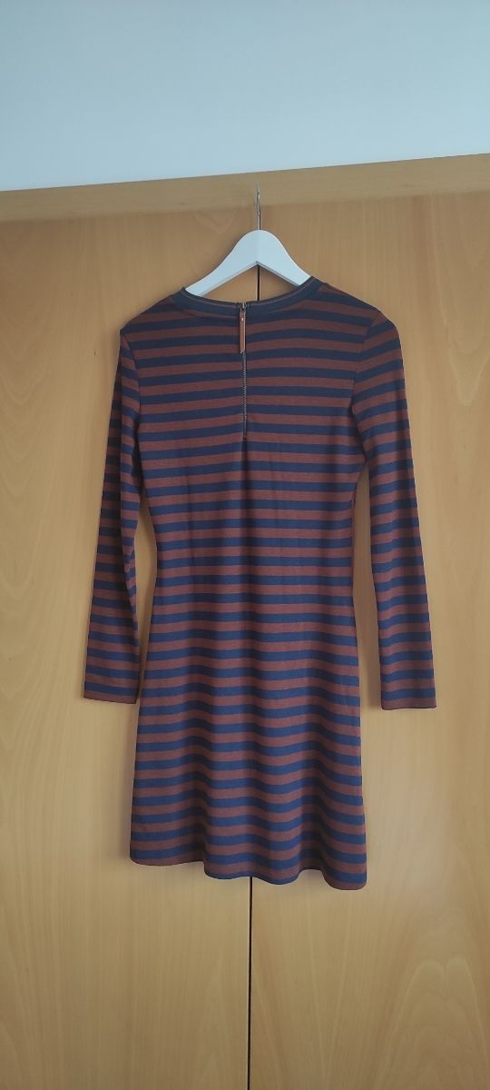 Vestido invierno a rayas