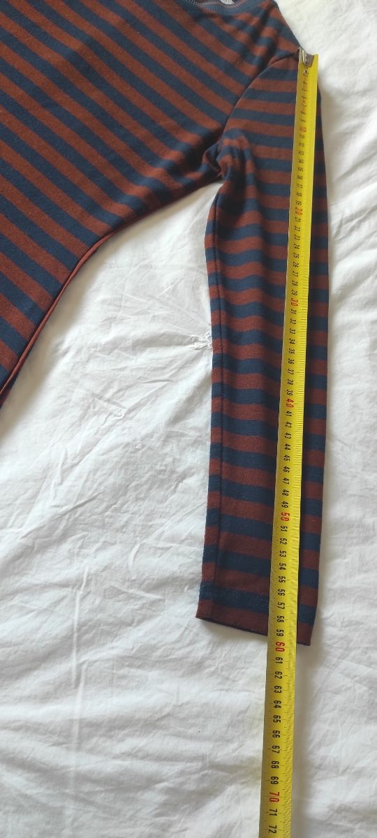 Vestido invierno a rayas